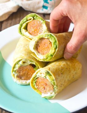 Keto Breakfast Egg Wrap Recipe #ASpicyPerspective #LowCarb