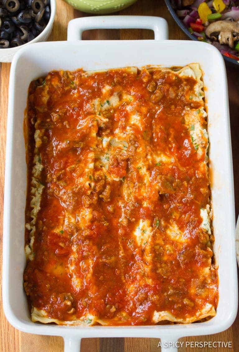 Supreme Pizza Lasagna A Spicy Perspective