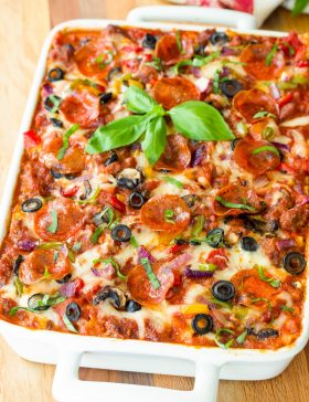 Best Supreme Pizza Lasagna Recipe #ASpicyPerspective