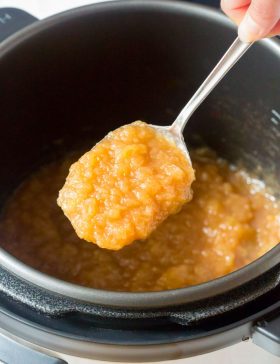 Homemade Instant Pot Applesauce Recipe #ASpicyPerspective #PressureCooker