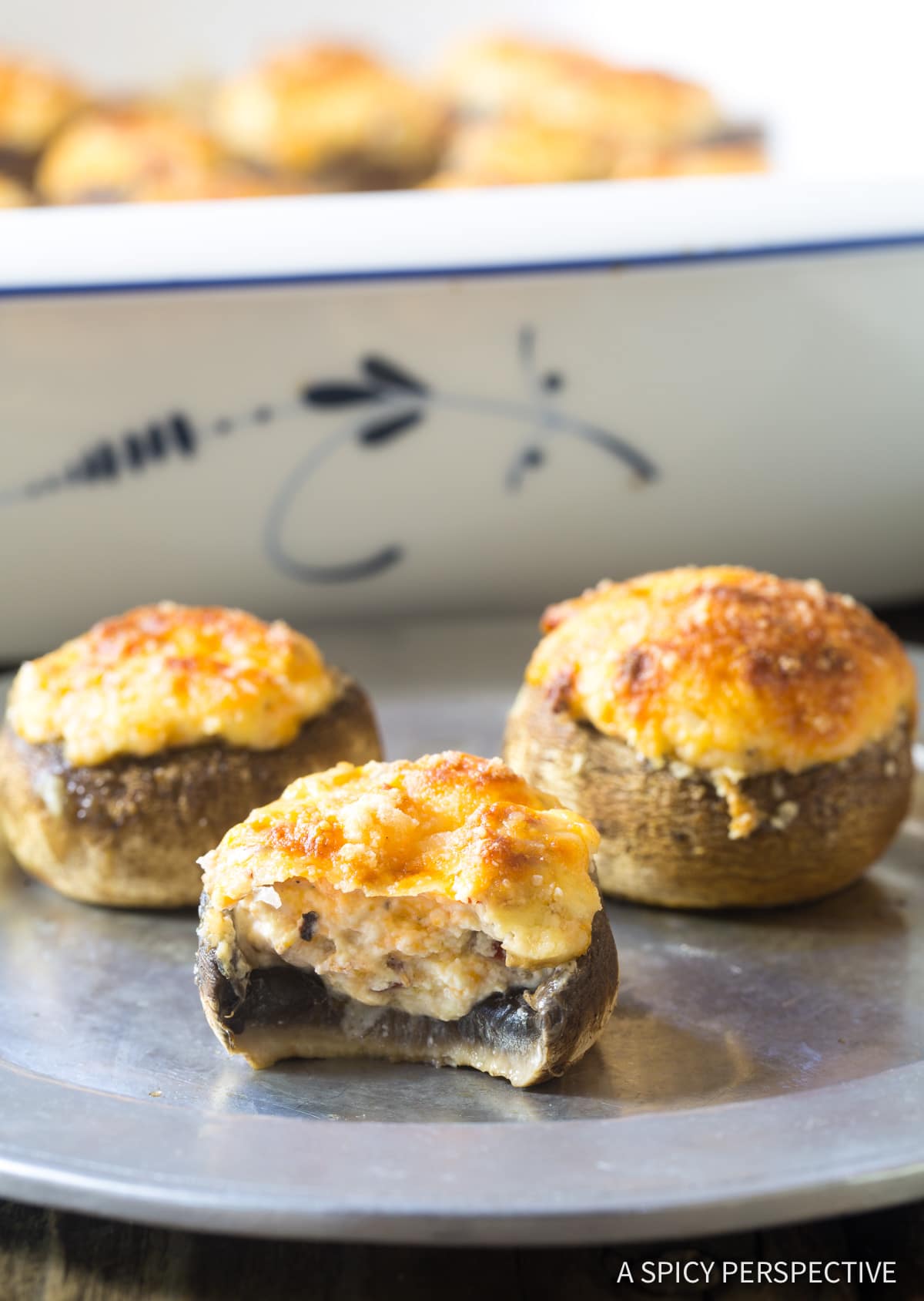 Take a bite out of these cheese stuffed mushrooms appetizers or snacks 

