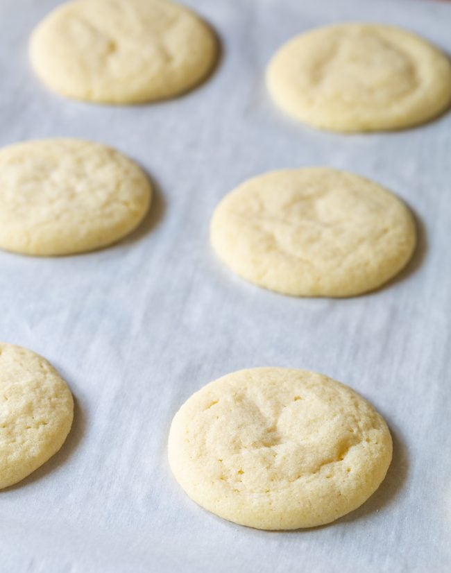 sugar cookie recipe - after baking