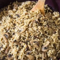 The Best Mushroom Rice Pilaf Recipe #ASpicyPerspective