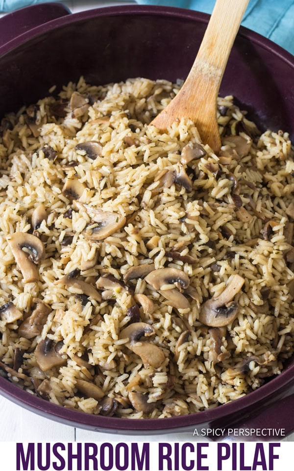 mushroom rice pilaf