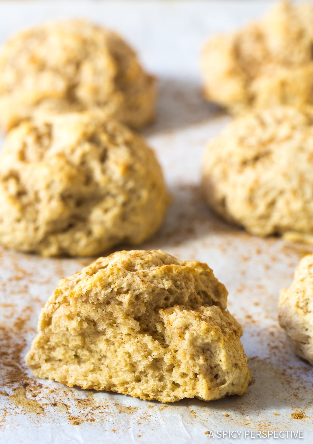 Warm Easy Cinnamon Drop Biscuits Recipe #ASpicyPerspective