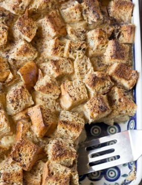 Vietnamese Coffee Bread Pudding Recipe #ASpicyPerspective #holiday #christmas