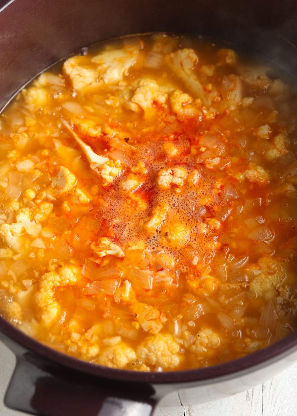 How to Make Low Carb Buffalo Cauliflower Soup Recipe #ASpicyPerspective #lowcarb #keto