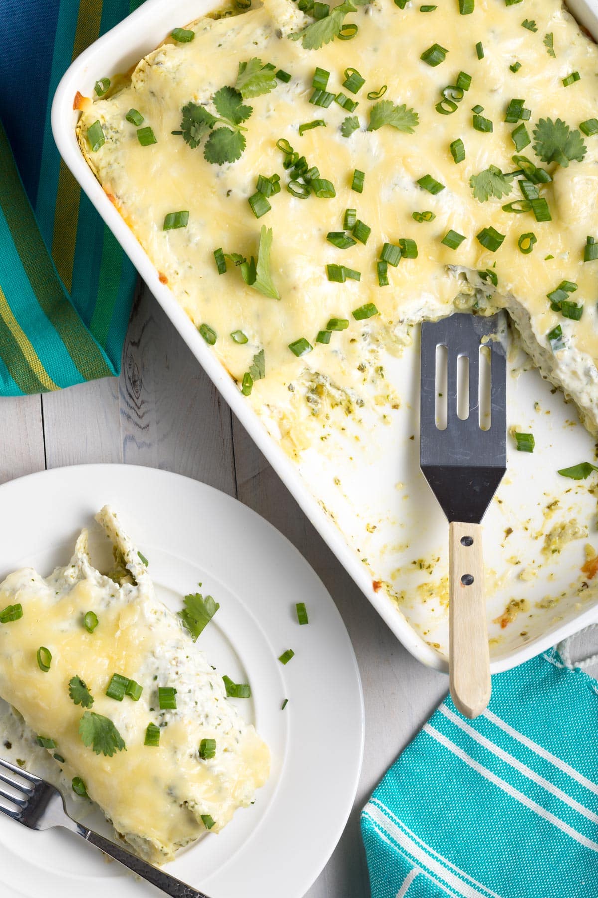 Enchiladas Suizas (Creamy Chicken Enchiladas) + VIDEO