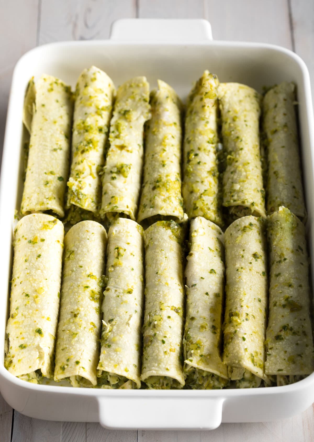 Enchiladas Suizas (Creamy Chicken Enchiladas) + VIDEO