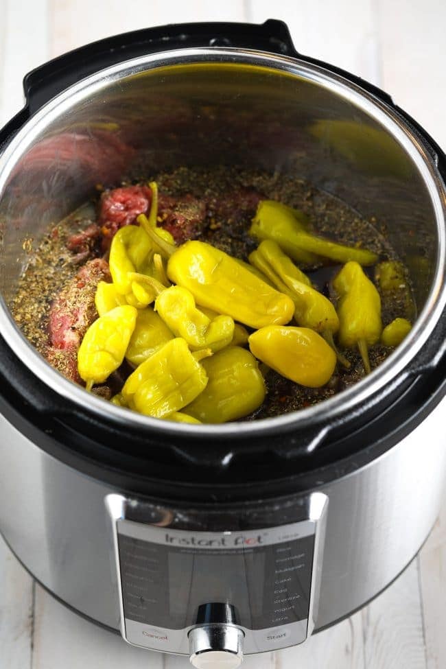 Pressure Cooker Italian Beef Recipe #ASpicyPerspective #pressurecooker #keto #lowcarb #paleo