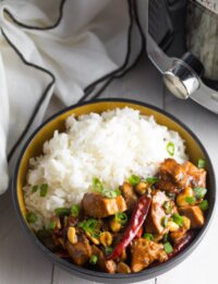 The BEST Instant Pot Kung Pao Chicken Recipe! #ASpicyPerspective #lowcarb #chinese #pressurecooker