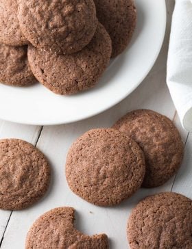 The Best Chocolate Sugar Cookies Recipe #ASpicyPerspective #cookies #chocolate #easter #spring #holiday