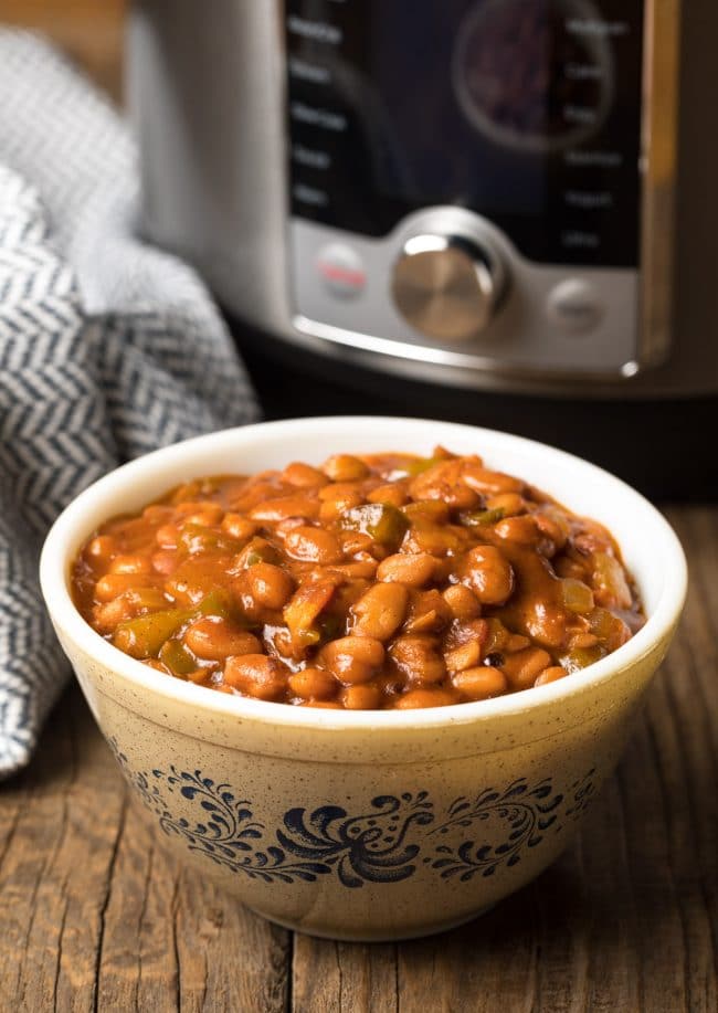 Best Instant Pot Baked Beans Recipe #ASpicyPerspective #pressurecooker #instantpot