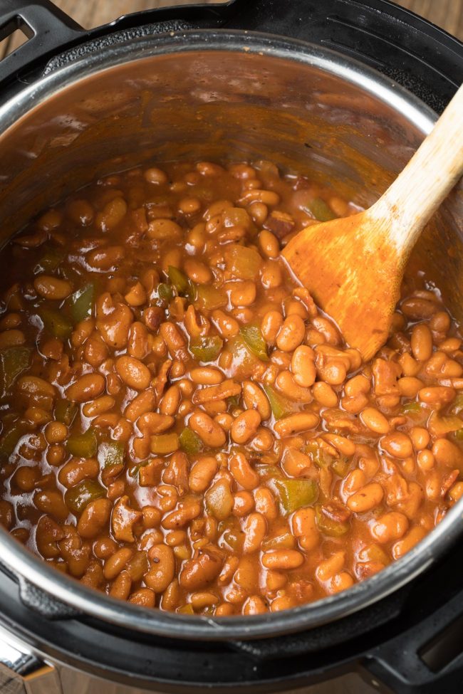 The Best Instant Pot Baked Beans Recipe #ASpicyPerspective #pressurecooker #instantpot