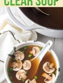 Hibachi Japanese Clear Soup Recipe #ASpicyPerspective #hibachi #clearsoup #onionsoup