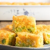 Fluffy Broccoli Cornbread Recipe #ASpicyPerspective #Easter #southern #cornbread