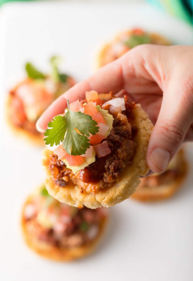 How To Make The Best Mexican Sopes: This easy Authentic Sopes Recipe makes the most amazing Sopes ever! #mexican #cincodemayo #ASpicyPerspective