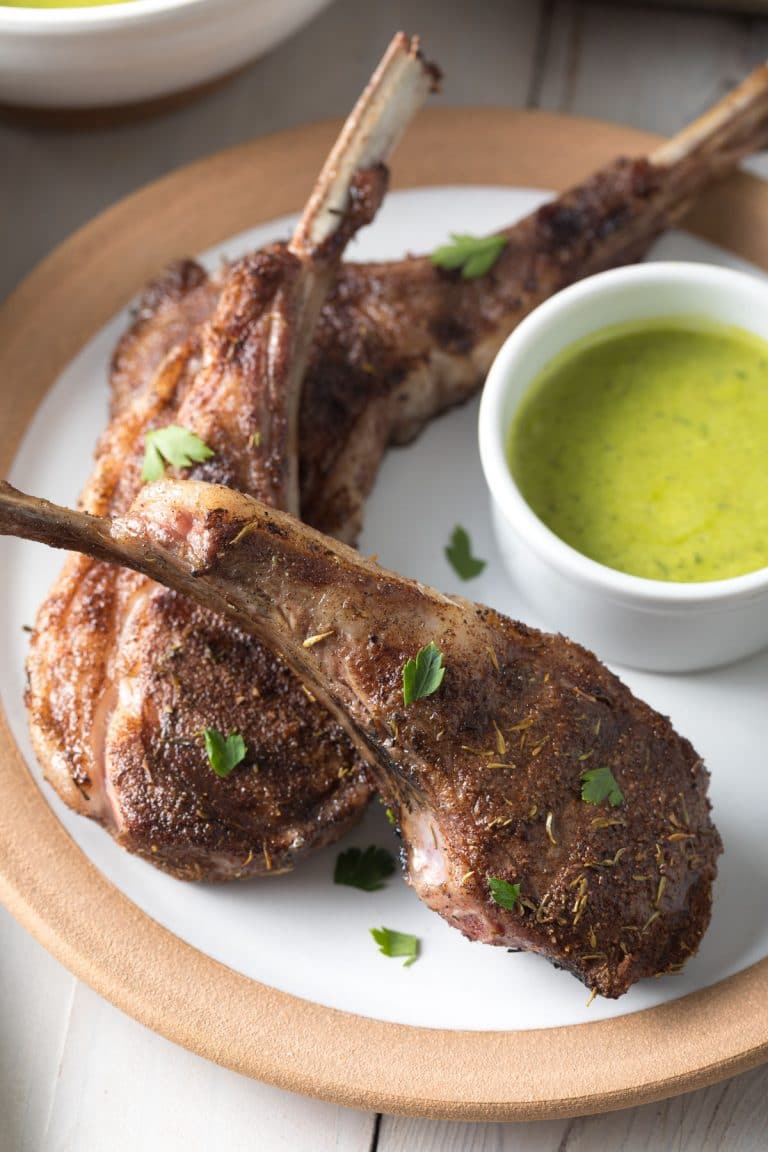 Caribbean Grilled Lamb Chops with Wasakaka A Spicy Perspective