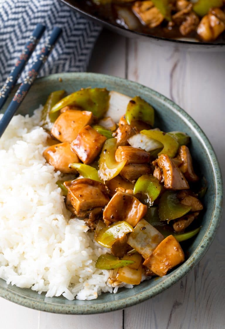 Black Pepper Chicken Stir Fry (Panda Express) + Video!