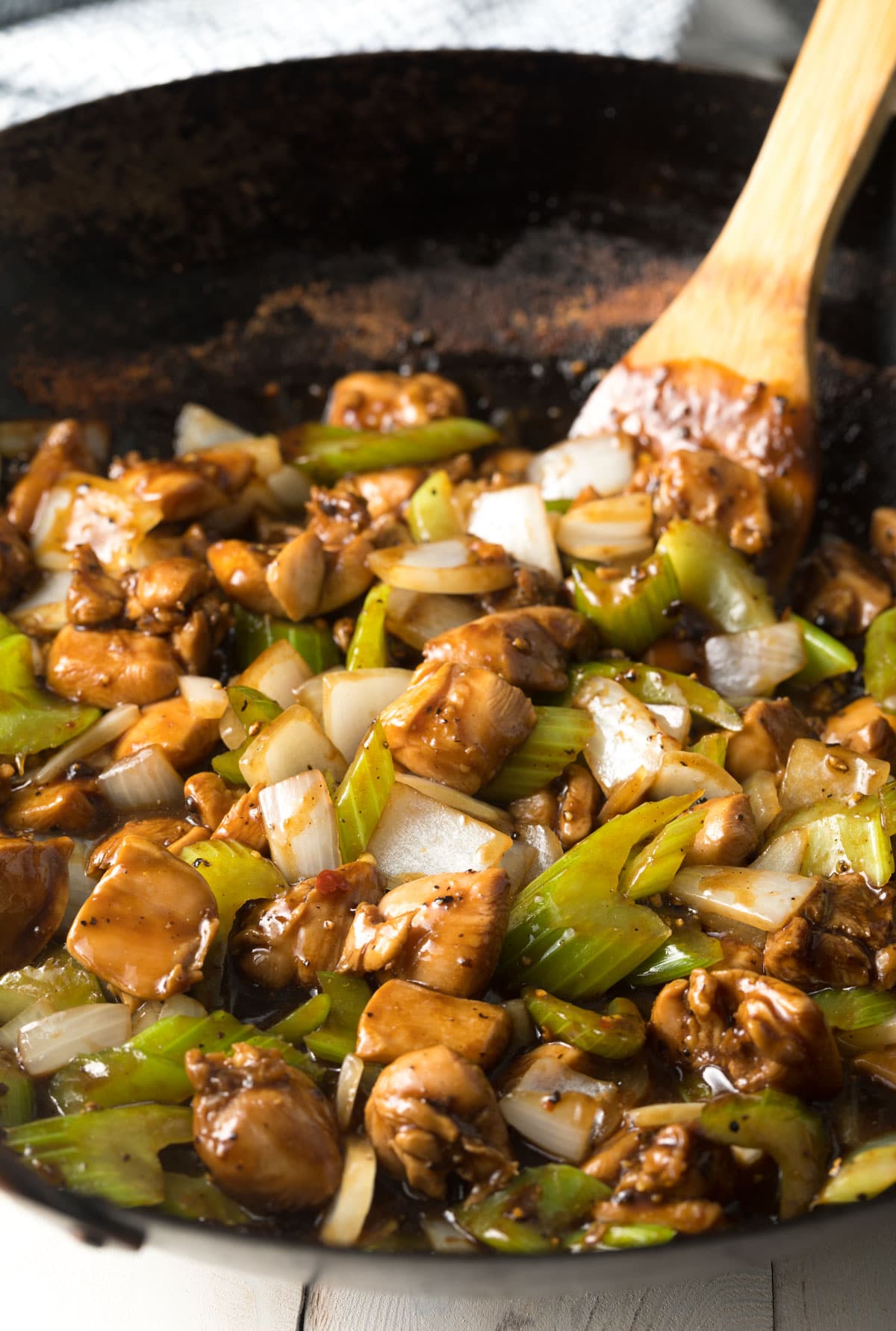 Black Pepper Chicken Stir Fry (Panda Express) + Video!