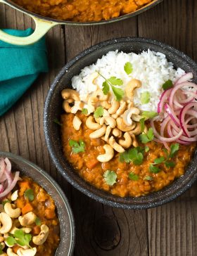 Irresistible Red Lentil Curry Recipe (Gluten Free & Vegan!) #ASpicyPerspective #curry #thai #glutenfree #vegan