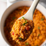 Easy Spanish Rice Recipe (Mexican Rice - Arroz Rojo) #ASpicyPerspective #rice #mexican #spanish