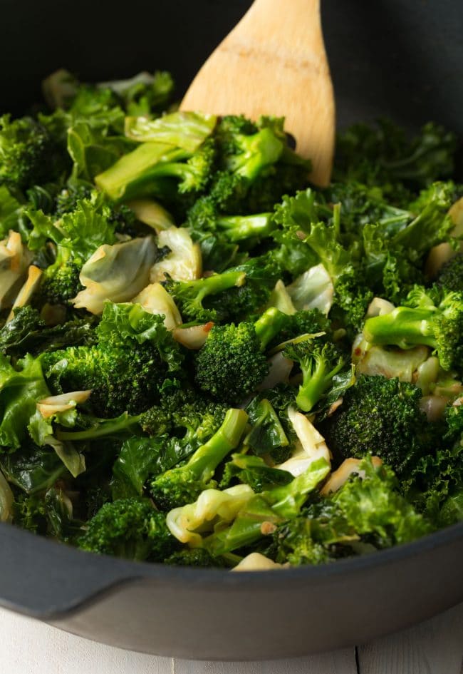 Super Greens Stir Fried Vegetables (Copycat Recipe) #ASpicyPerspective #paleo #keto #glutenfree