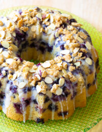Blueberry Muffin Cake Recipe (Bundt)