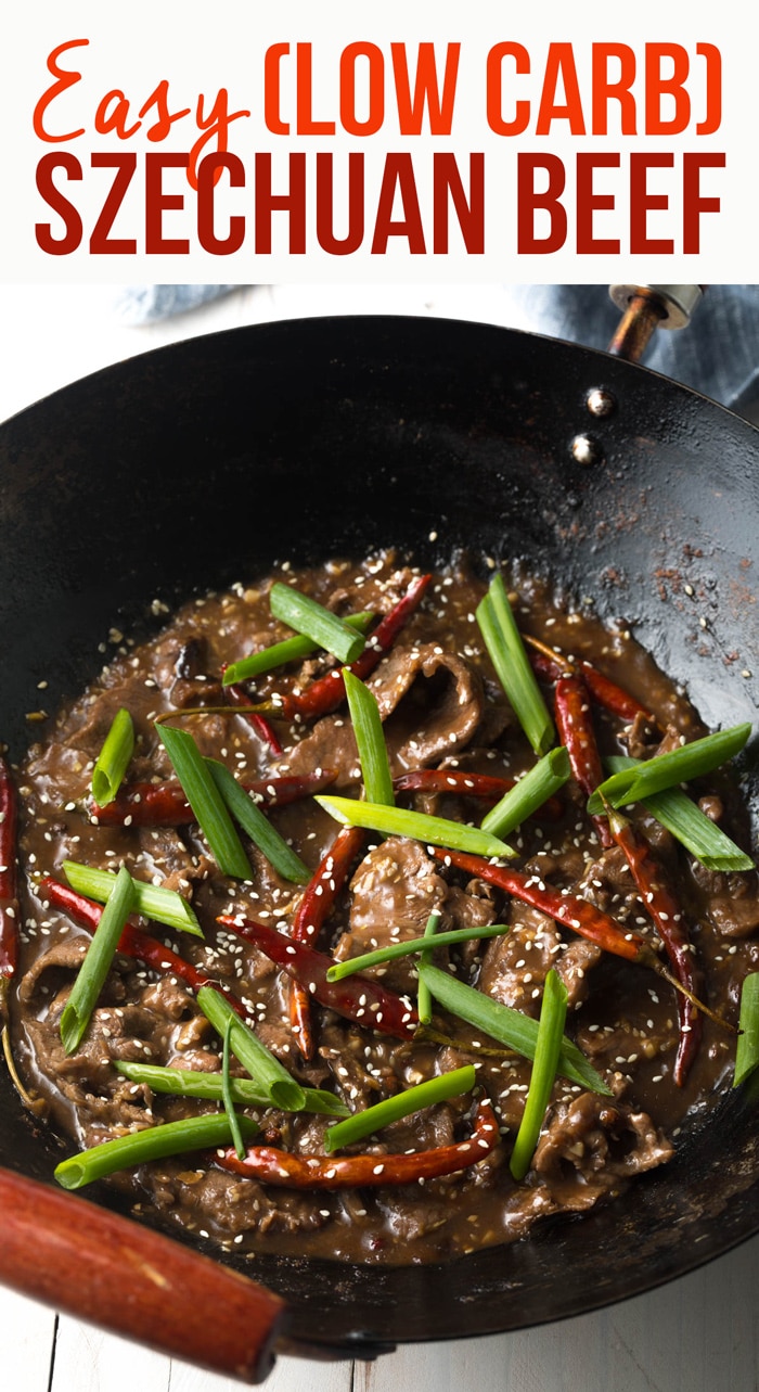 Perfect Easy Szechuan Beef Recipe (Low Carb!) #ASpicyPerspective #lowcarb #beef #chinese #szechuan