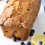 Blueberry Lemon Pound Cake Recipe #ASpicyPerspective #cake #blueberry #lemon #poundcake