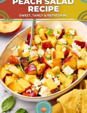 peach salad recipe pin