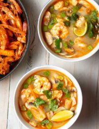 Tom Yum Soup Recipe #ASpicyPerspective #thai #healthy #lowcarb #shrimp