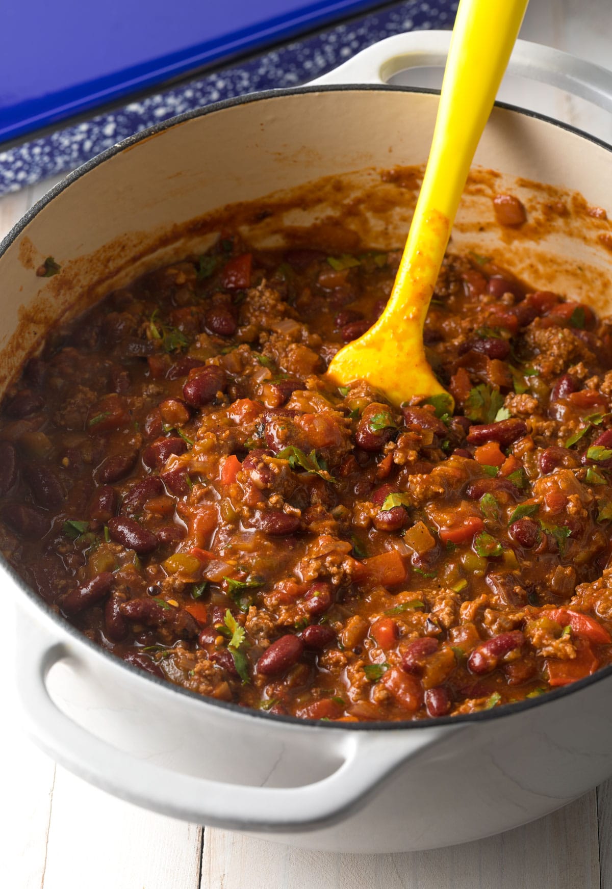 Cowboy Chili Recipe in pot