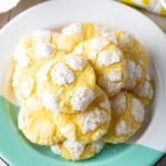 Pillowy Lemon Crinkle Cookies Recipe #ASpicyPerspective #cookies #lemon #christmas #easter #best #easy