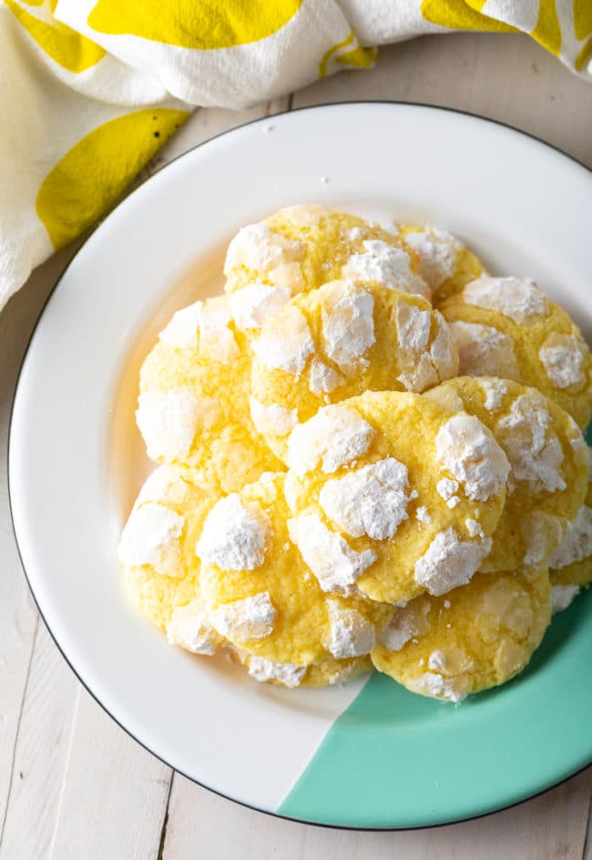 Lemon Crinkle Cookies Recipe 