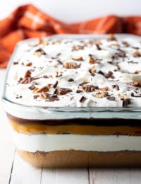 Layered Pumpkin Turtle Cheesecake Recipe #ASpicyPerspective #pumpkin #cheesecake #caramel #chocolate #holiday