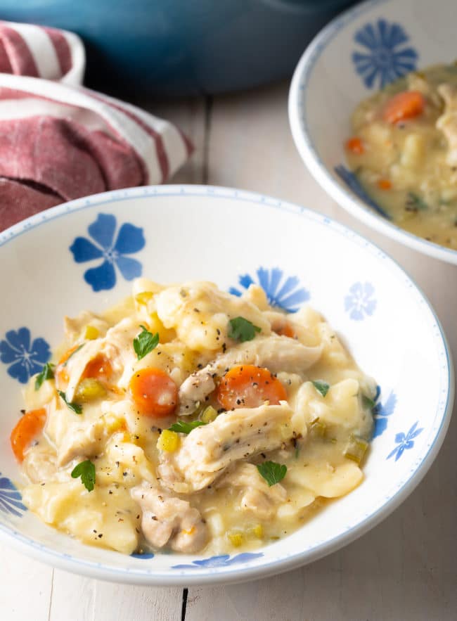 Single serving of this chicken comfort food 
