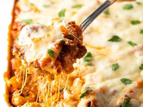 Ricotta Baked Ziti With Sausage No Boil Video A Spicy