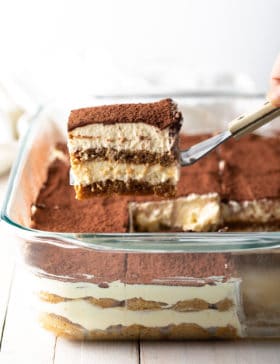 The BEST Tiramisu Recipe Ever! #ASpicyPerspective #italian #mascarpone #espresso #holiday #dessert #cake #coffee #cocoa