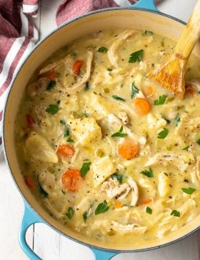 Chicken Dumplings Recipe #ASpicyPerspective #easy #comfortfood #southern #dumplings #chicken #crockpot #slowcooker #instantpot