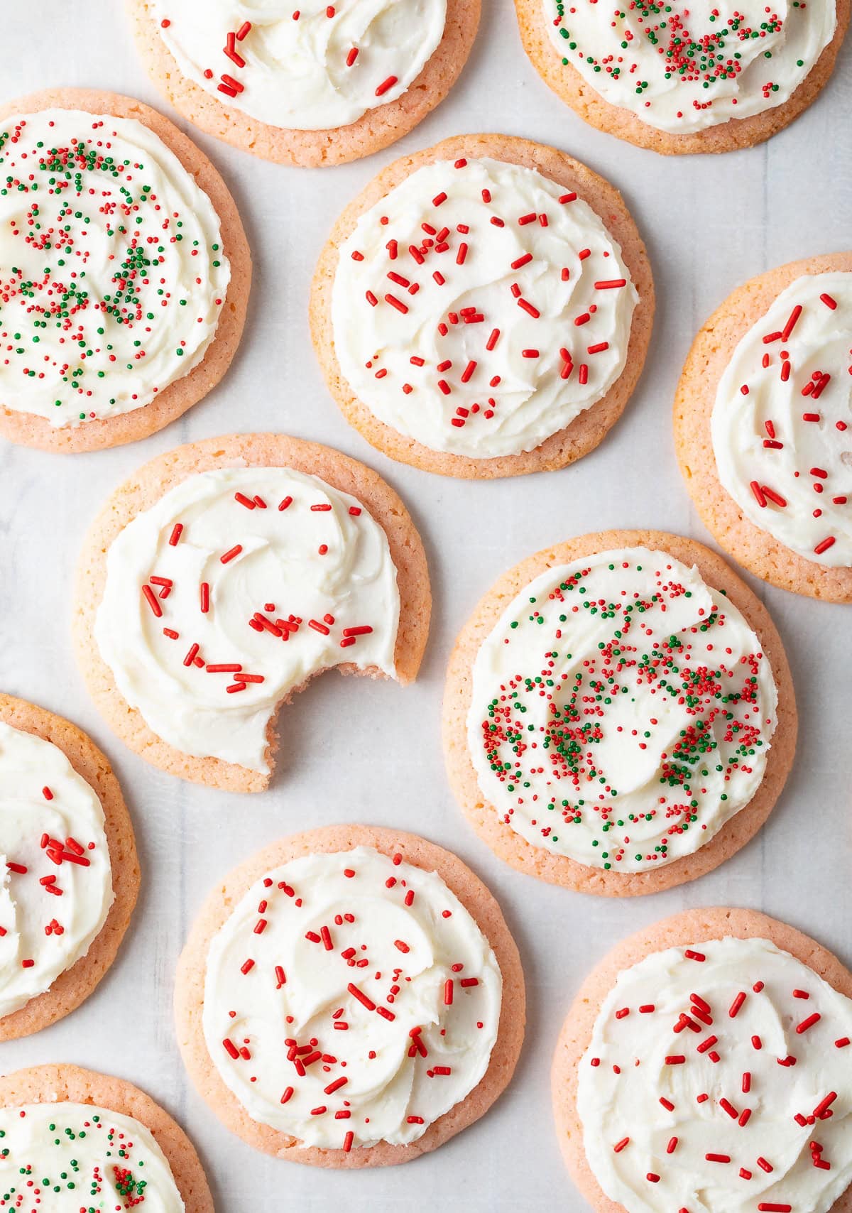 Peppermint Frosted Sugar Cookies Recipe (VIDEO) A Spicy Perspective