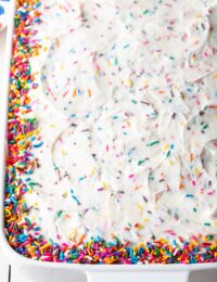 FUNfetti Homemade Frosting Recipe #ASpicyPerspective #frosting #fromscratch #party #cake #vanilla #birthday #sprinkles