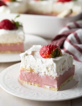 Strawberry Pudding Recipe #ASpicyPerspective #pudding #strawberry #southern #homemade #fresh #fromscratch #easter #spring #summer #valentinesday #strawberries