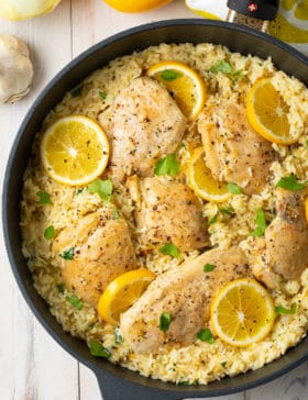 parmesan lemon chicken and rice