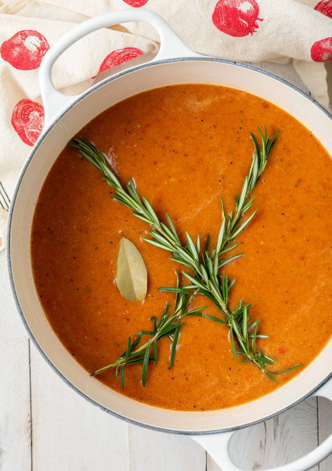 how to make creamy roasted tomato soup