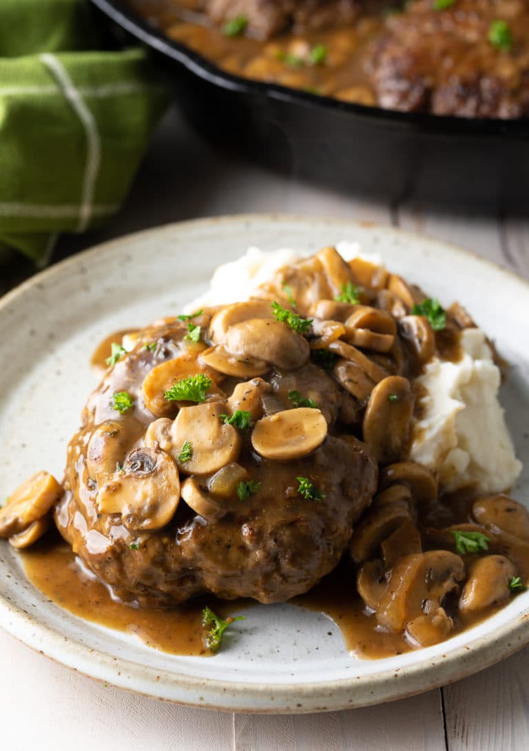 Chopped Steak with Mushroom Gravy Recipe (VIDEO)