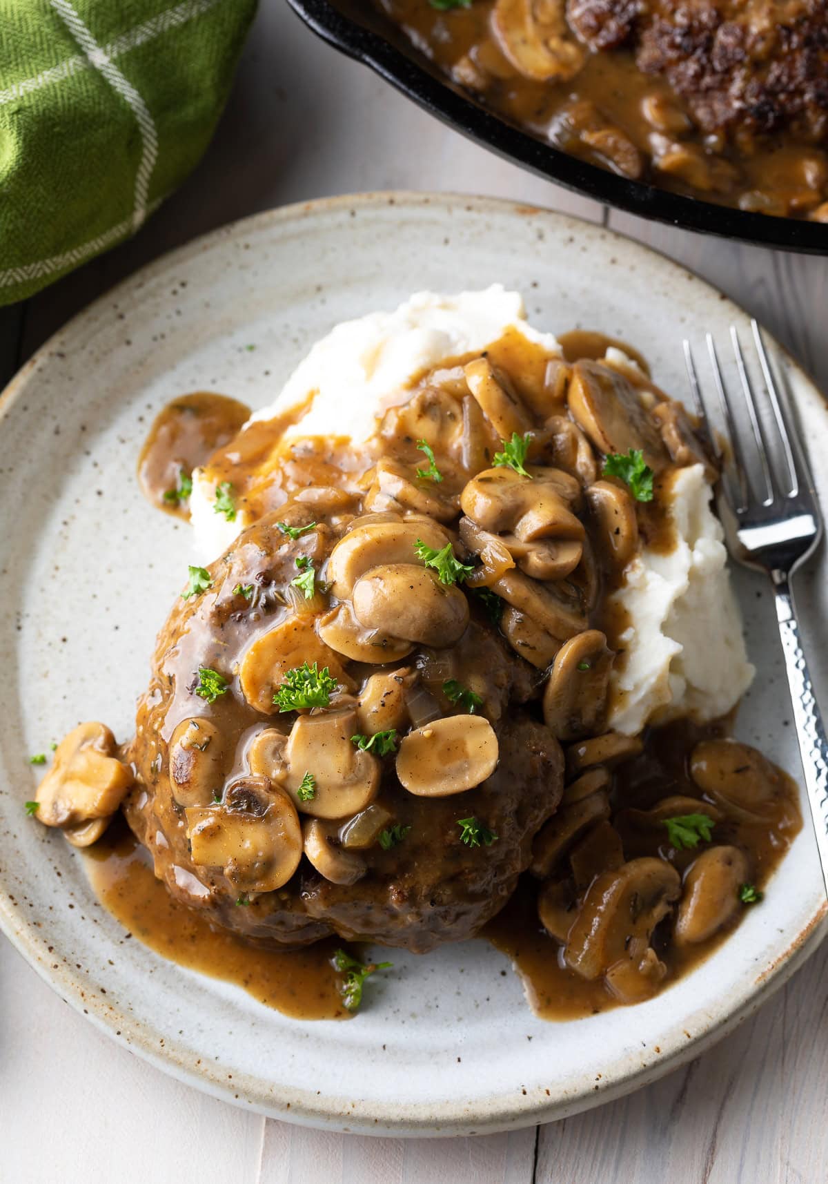 Chopped Steak with Mushroom Gravy Recipe (VIDEO)