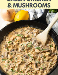 Creamy Skillet Cajun Chicken and Mushrooms - 48