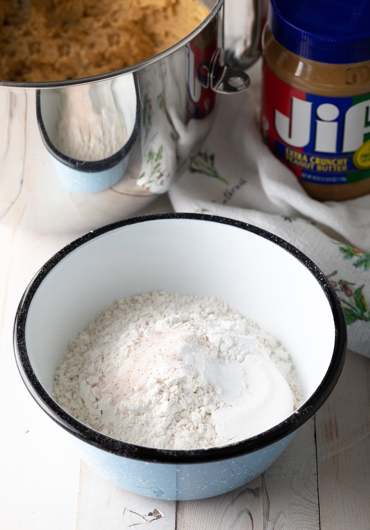 recipe dry ingredients mixed in bowl