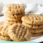 BEST Easy Peanut Butter Cookies Recipe #ASpicyPerspective #cookies #PNB #peanut #peanutbutter #best #holiday #christmas #halloween #easter